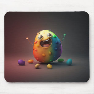 Cute Happy Potato happy cartoon illustration Mouse Pad