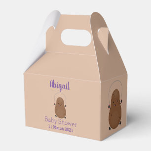 Cute happy potato jumping rope cartoon favor box