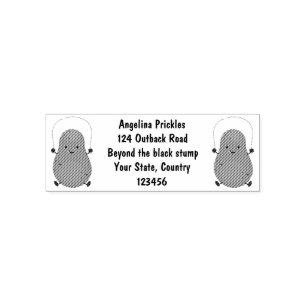 Cute happy potato jumping rope cartoon self-inking stamp