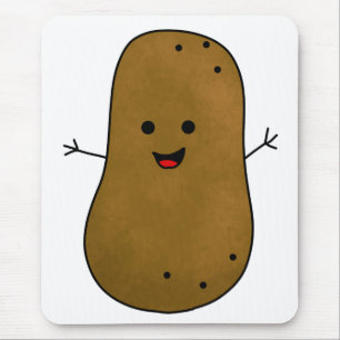 Cute Happy Potato Mouse Pad