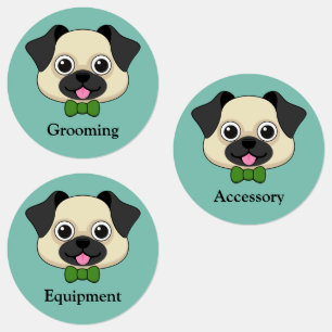 Cute Happy Pug Dog with Papillon Personalize