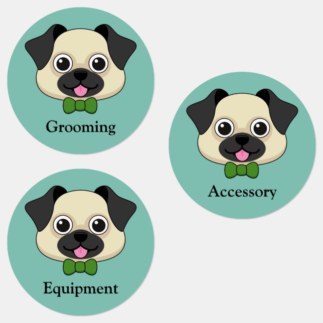 Cute Happy Pug Dog with Papillon | Personalize (Group)