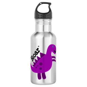 Cute Happy Purple Dinosaur 532 Ml Water Bottle
