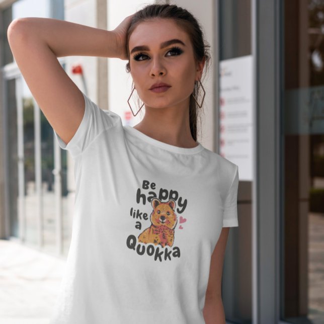 Cute Happy Quokka T-Shirt (Creator Uploaded)