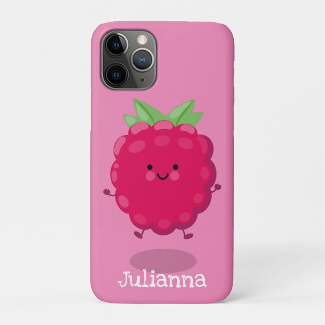 Cute happy raspberry cartoon illustration Case-Mate iPhone case (Back)