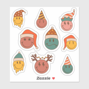 Cute Happy Santa Face scrapbook stationery