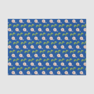 Cute happy seed sprout cartoon illustration tissue paper