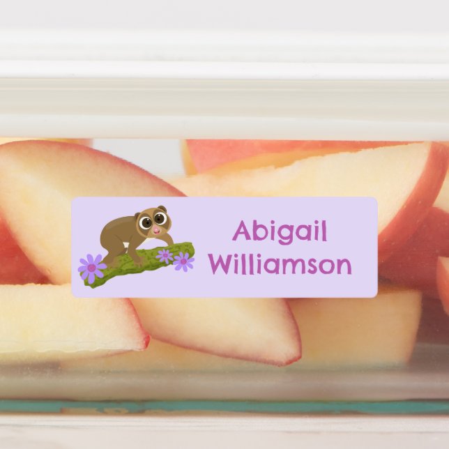 Cute happy slow loris personalized cartoon (Affixed)