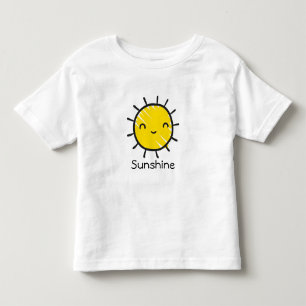 Cute Happy Smile Sunshine Custom Text  Toddler T-shirt