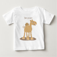 Cute happy smiling camel cartoon illustration