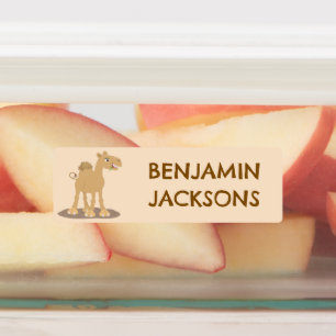 Cute happy smiling camel cartoon personalized