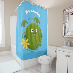 Cute happy smiling watermelon cartoon