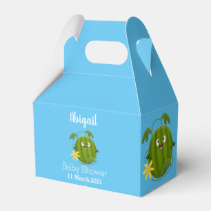 Cute happy smiling watermelon cartoon favor box