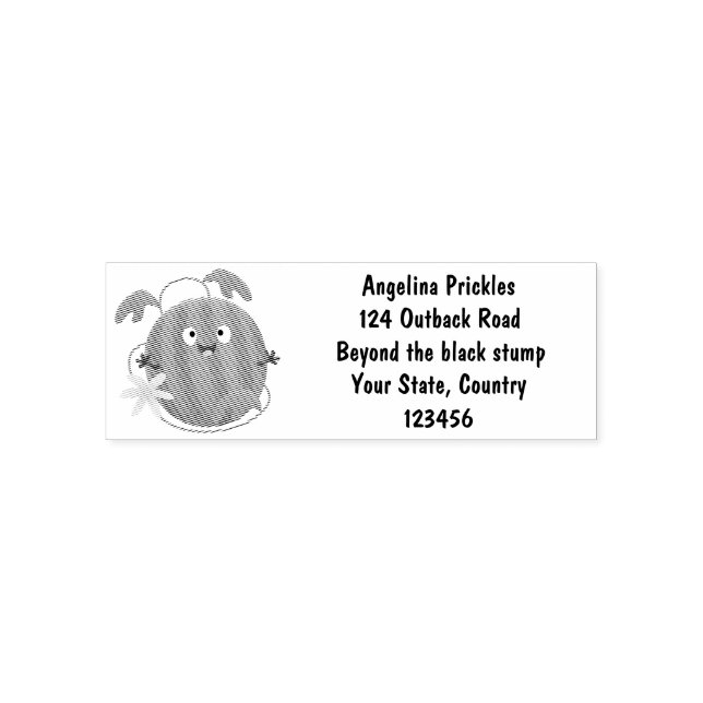 Cute happy smiling watermelon cartoon self-inking stamp (Design)