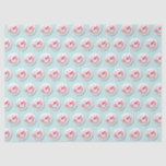Cute Happy Snowman Faces Pattern Christmas Tissue Paper<br><div class="desc">Cute snowman pattern on pastel blue tissue paper.</div>