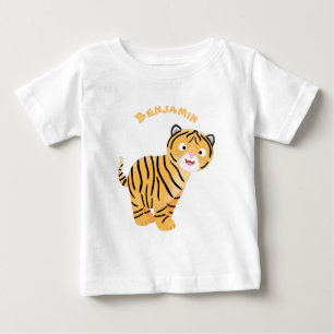 Cute happy tiger cub cartoon baby T-Shirt