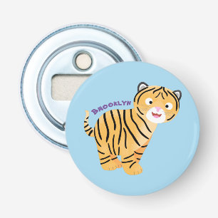Cute  happy tiger cub cartoon bottle opener