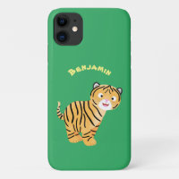 Cute  happy tiger cub cartoon