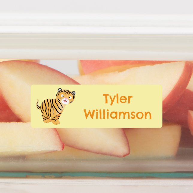 Cute happy tiger cub personalized cartoon (Affixed)