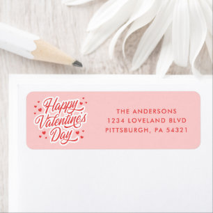 Cute Happy Valentine’s Day Return Address
