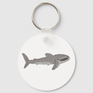 Cute happy whale shark keychain
