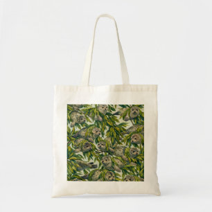 Cute Harbour Seals and Seaweed Pattern Tote Bag
