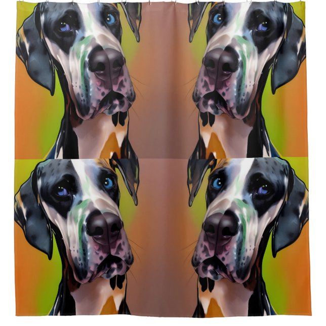  Cute Harlequin Great Dane   (Front)