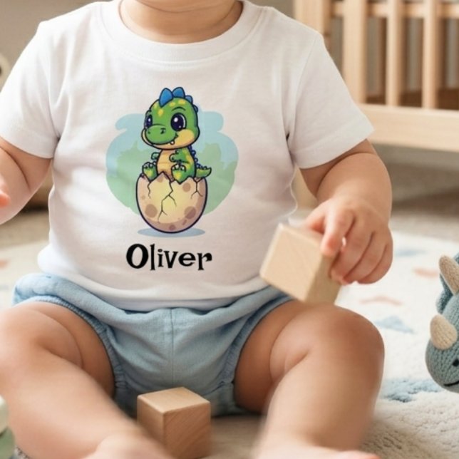 Cute Hatching Baby Dinosaur T-Shirt (Creator Uploaded)