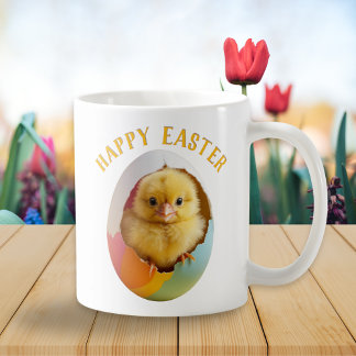 Cute Hatching Chick Colourful Fun Easter Egg Coffee Mug