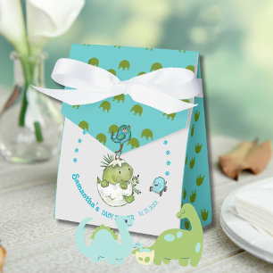 Cute Hatching Dino Baby Shower Favor Box
