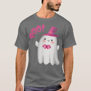 Cute Haunted Ghost Halloween Horror Art Halloween T-Shirt