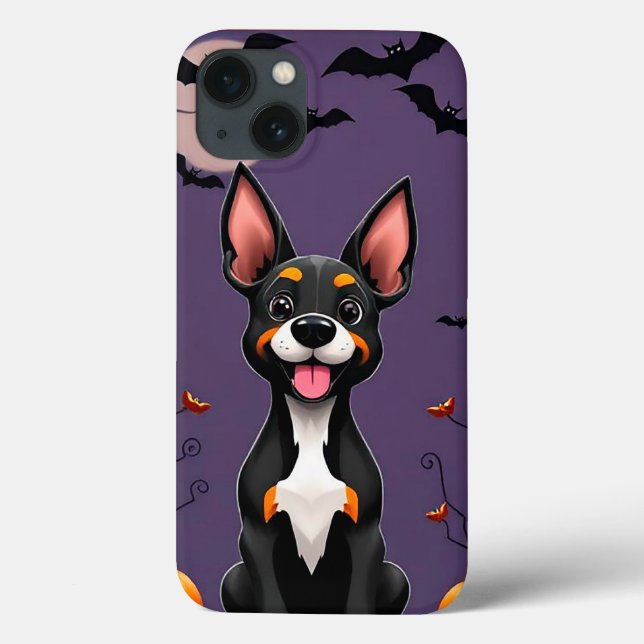 Cute Haunted Puppy Vibes 🎃🐾 Soft Halloween Magic Case-Mate iPhone Case (Back)