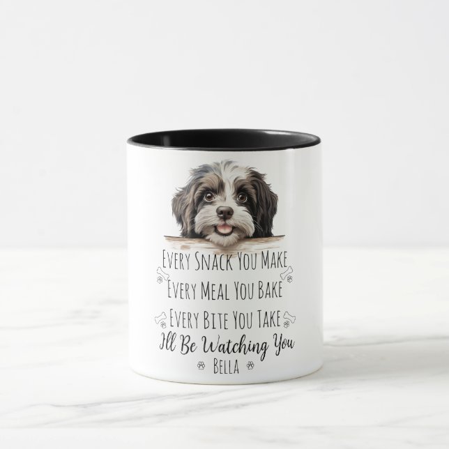 Cute Havanese Dog Funny Custom Mug (Center)