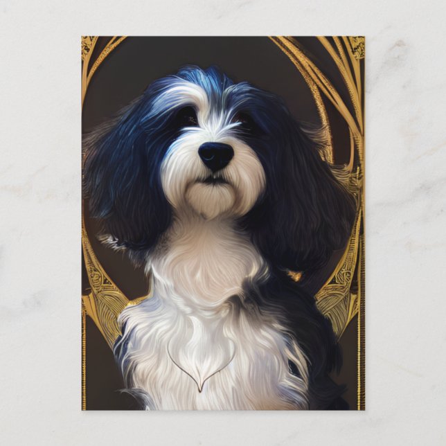 Cute Havanese Puppy Dog Postcard (Front)