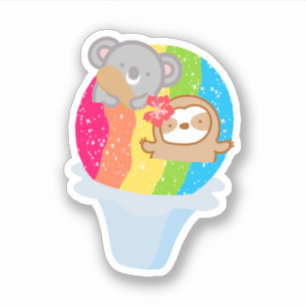 Cute Hawaiian Rainbow Shave Ice