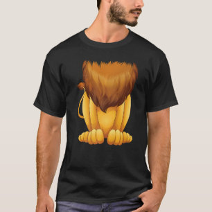 Cute Headless Lion Costume Halloween  Big Cat Mane T-Shirt