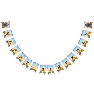 Cute Heads and Tails Hippo Birthday Party Banner