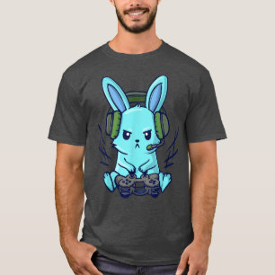 Cute Headset Controller Gaming Rabbit Videogames T-Shirt