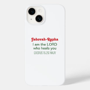 Cute Healing Bible Verse Simple White Case-Mate iPhone 14 Case
