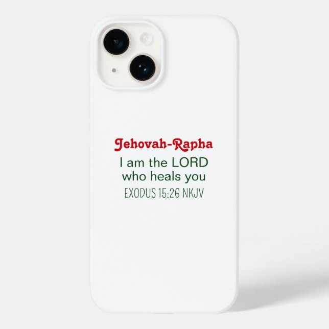 Cute Healing Bible Verse Simple White Case-Mate iPhone Case (Back)