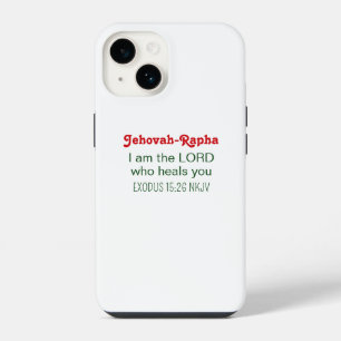 Cute Healing Bible Verse Simple White iPhone 14 Case