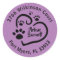 Cute Heart and Paw Prints Return Address Sticker