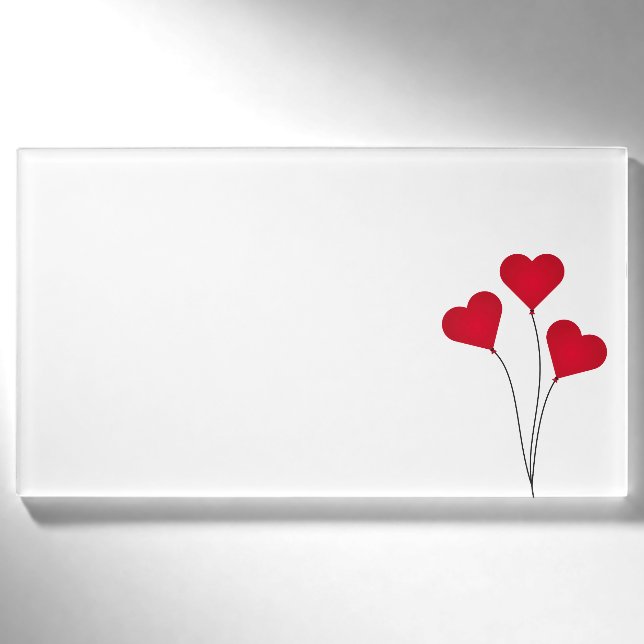 Cute Heart Balloons Name Tag (Front)