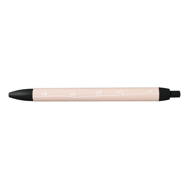 Cute heart black ink pen (Front)
