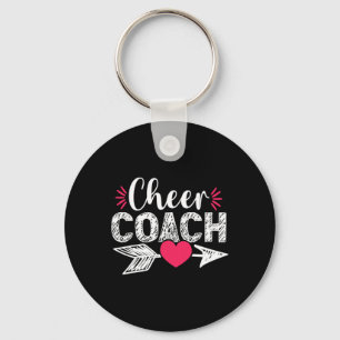 Cute Heart Cheer Coach Cheerleading Cheerleader Tr Keychain