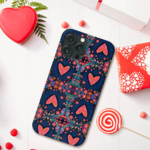 Cute Heart Flowers Girly Fun Inspirivity iPhone 13 Pro Max Case