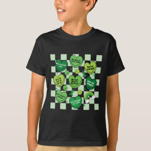 Cute Heart Green Ribbon Mental Health Problems Awa T-Shirt