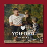 Cute HEART LOVE YOU DAD Photo Names Jigsaw Puzzle<br><div class="desc">Cute HEART LOVE YOU DAD Photo Names Jigsaw Puzzle features your favourite photo with the text "(love heart) you Dad" in modern white script with your names below. Personalize by editing the text in the text box provided and adding your own picture. Perfect for Christmas, birthday and Father's Day gifts....</div>