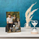 Cute HEART LOVE YOU DAD Photo Names Plaque<br><div class="desc">Cute HEART LOVE YOU DAD Photo Names Plaque features your favourite photo with the text "(love heart) you Dad" in modern white script with your names below. Personalize by editing the text in the text box provided and adding your own picture. Perfect for Christmas, birthday and Father's Day gifts. Designed...</div>