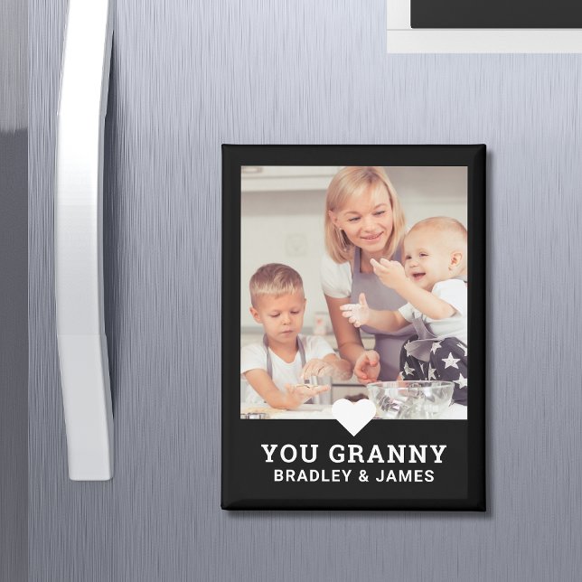 Cute Heart Love You Granny Mother's Day Photo Magnet (Creator Uploaded)